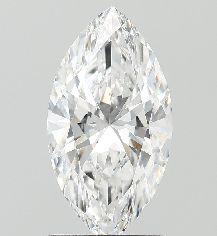 1.51 Carat Marquise Lab Diamond with  Cut Diamond in 14KT  view 1
