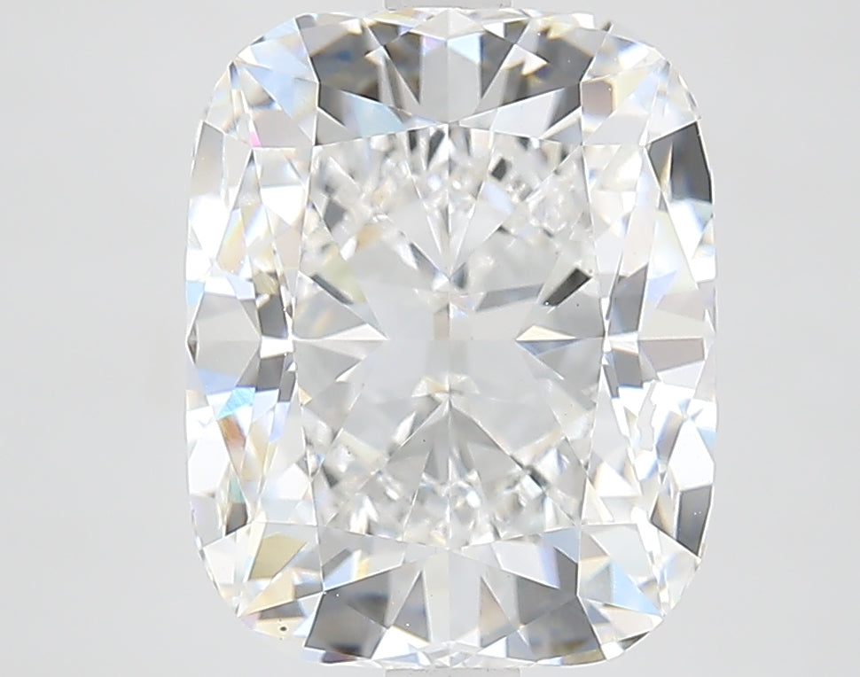 4.66 Carat Cushion Lab Diamond with  Cut Diamond in 14KT  view 1
