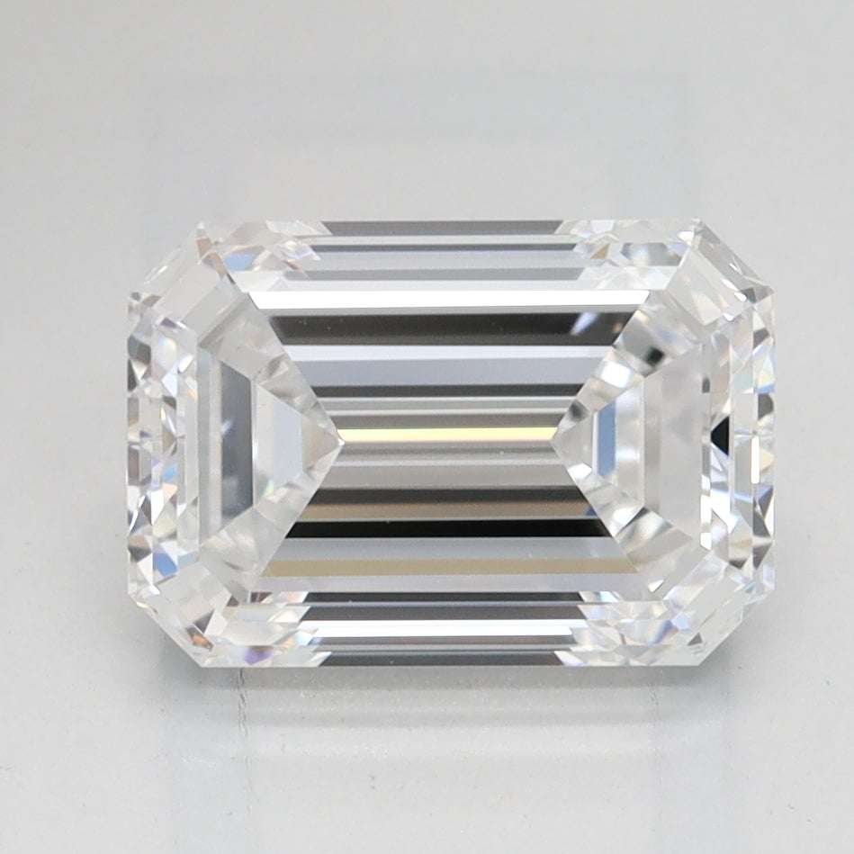 1.89 Carat Emerald Lab Diamond with  Cut Diamond in 14KT  view 1
