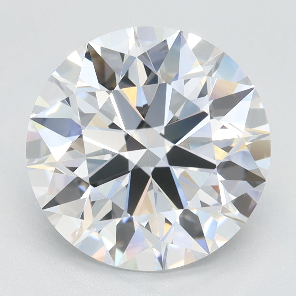 3.35 Carat Round Lab Diamond with  Cut Diamond in 14KT  view 1
