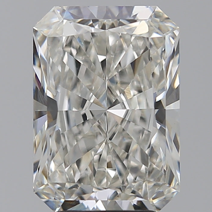 4.08 Carat Radiant Lab Diamond with  Cut Diamond in 14KT  view 1
