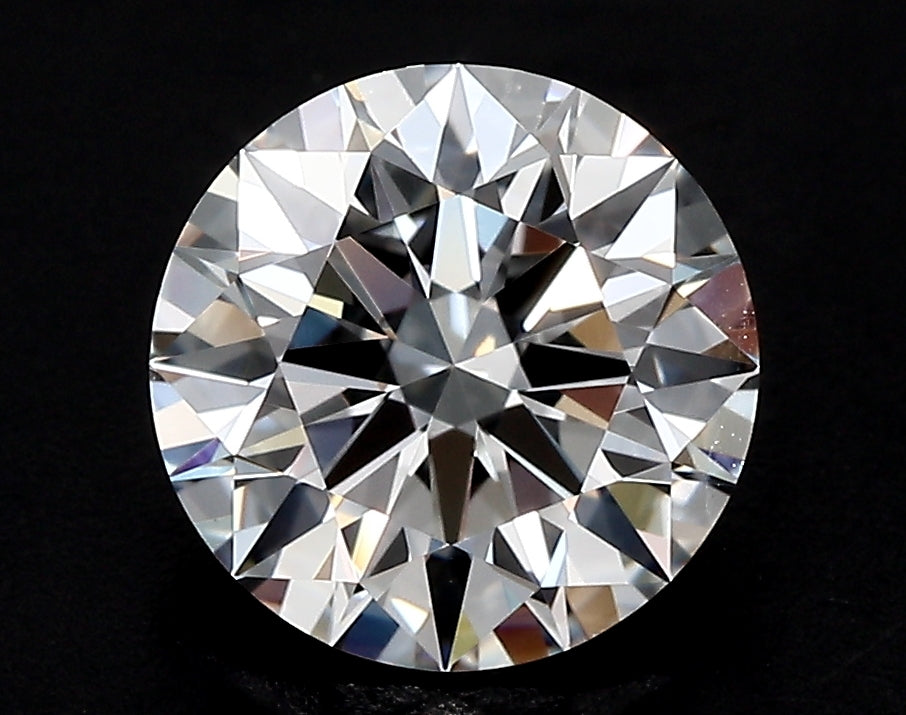 2.38 Carat Round Lab Diamond with  Cut Diamond in 14KT  view 1
