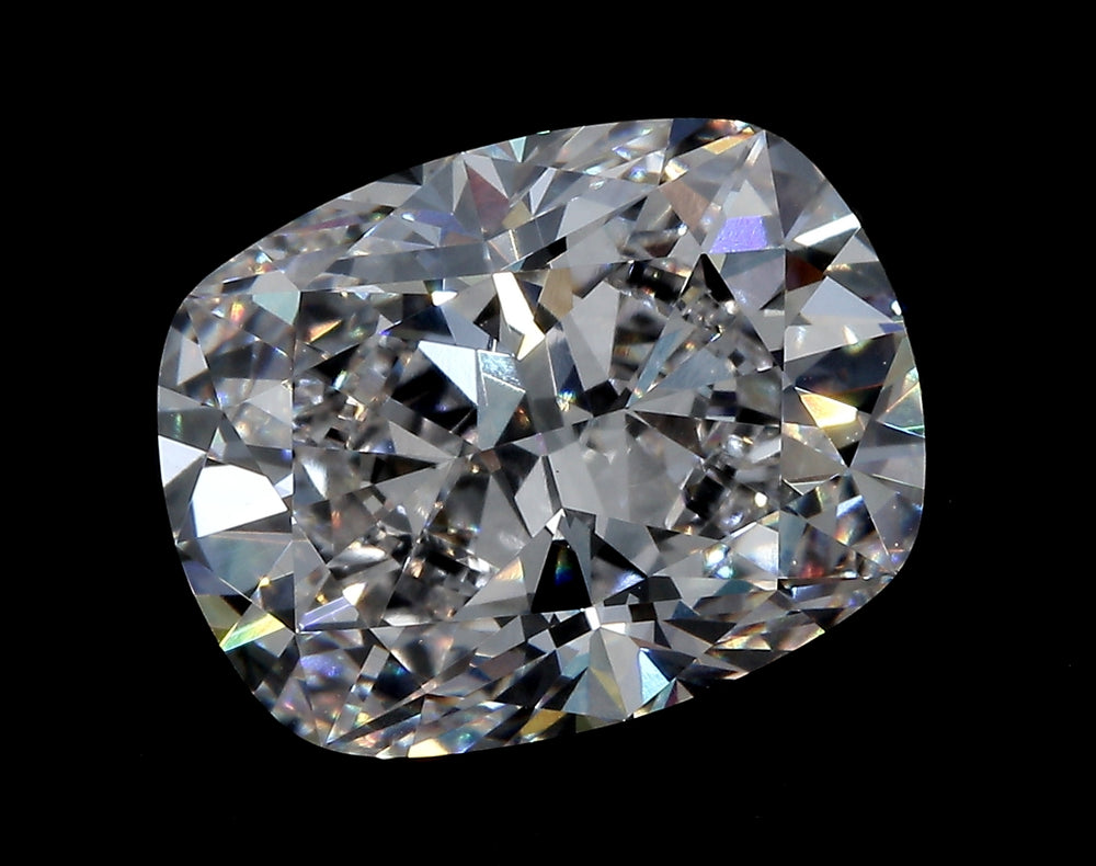 3.01 Carat Cushion Lab Diamond with  Cut Diamond in 14KT  view 1
