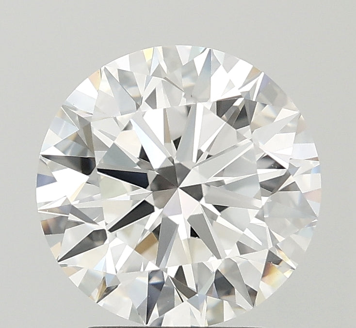 3.1 Carat Round Lab Diamond with  Cut Diamond in 14KT  view 1
