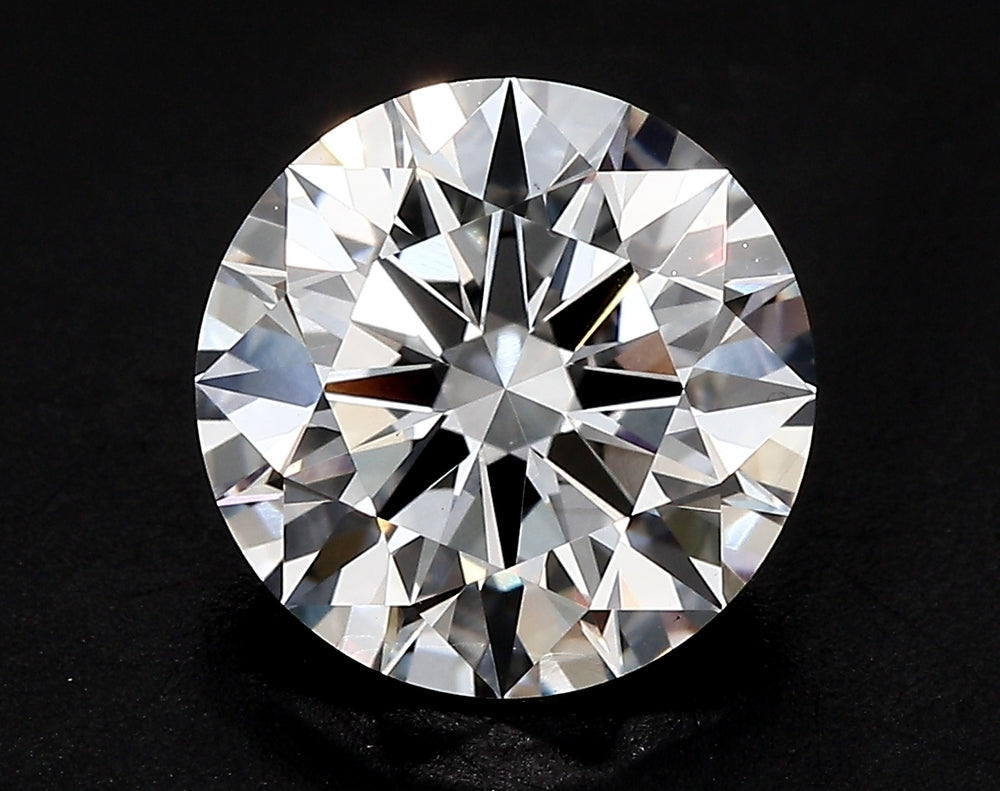 3.03 Carat Round Lab Diamond with  Cut Diamond in 14KT  view 1
