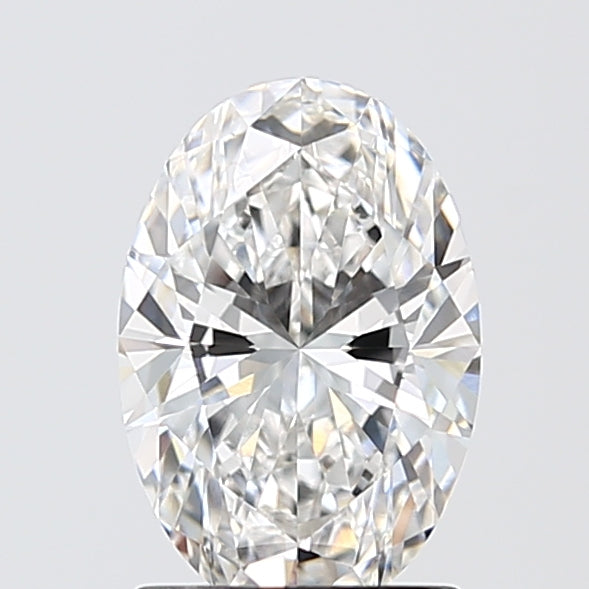 1.59 Carat Oval Lab Diamond with  Cut Diamond in 14KT  view 1
