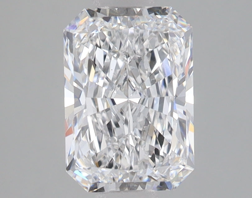 1.53 Carat Radiant Lab Diamond with  Cut Diamond in 14KT  view 1
