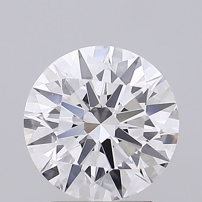 2.2 Carat Round Lab Diamond with  Cut Diamond in 14KT  view 1
