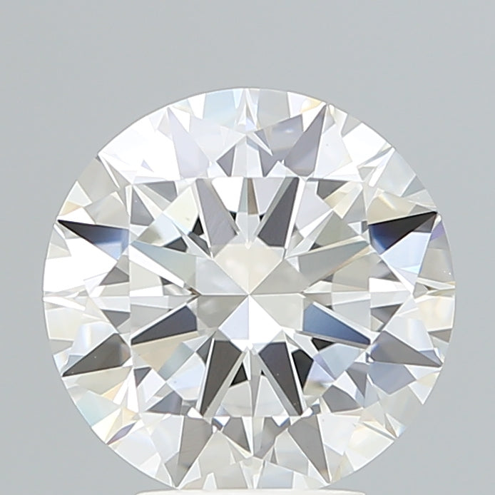 4.01 Carat Round Lab Diamond with  Cut Diamond in 14KT  view 1

