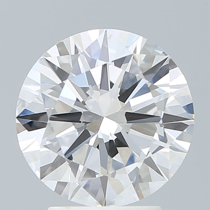 3.0 Carat Round Lab Diamond with  Cut Diamond in 14KT  view 1
