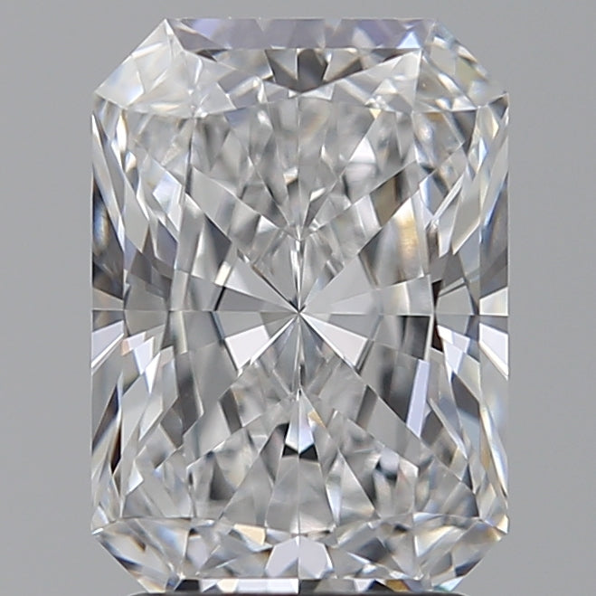 2.29 Carat Radiant Lab Diamond with  Cut Diamond in 14KT  view 1
