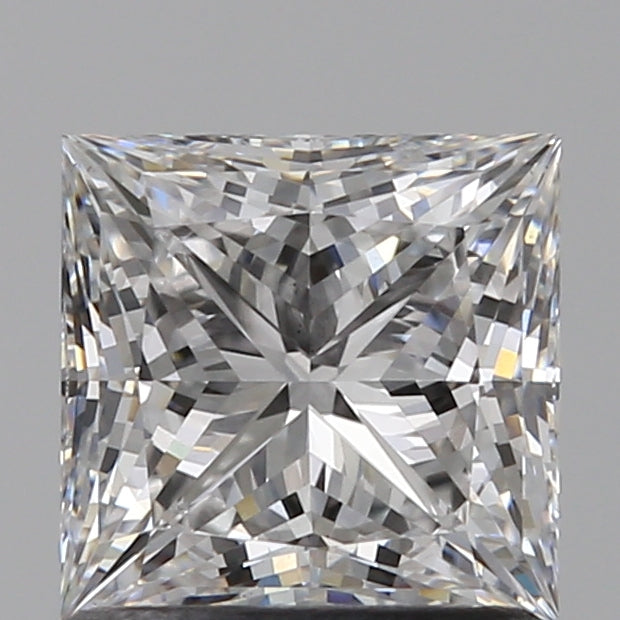1.19 Carat Princess Lab Diamond with  Cut Diamond in 14KT  view 1
