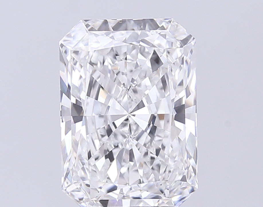 5.03 Carat Radiant Lab Diamond with  Cut Diamond in 14KT  view 1
