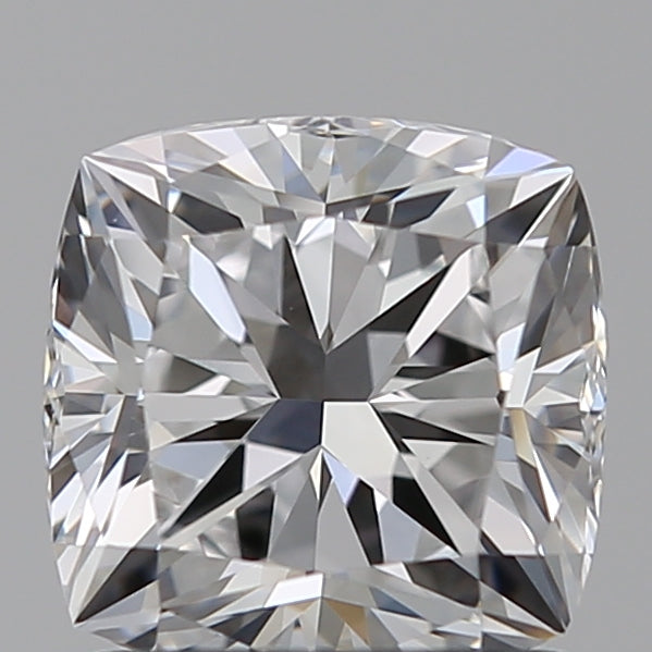 1.29 Carat Cushion Lab Diamond with  Cut Diamond in 14KT  view 1
