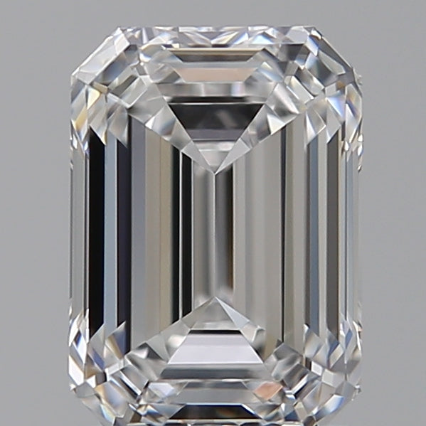 1.52 Carat Emerald Lab Diamond with  Cut Diamond in 14KT  view 1

