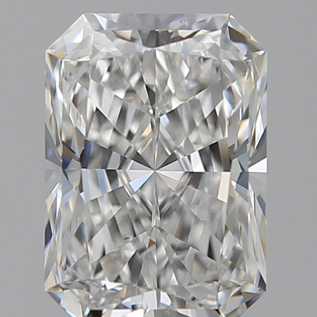 1.55 Carat Radiant Lab Diamond with  Cut Diamond in 14KT  view 1
