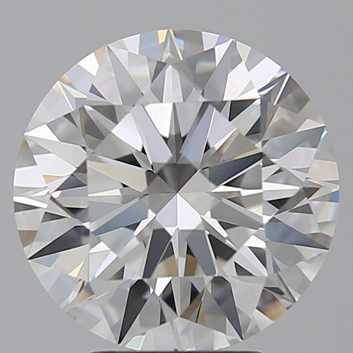 4.05 Carat Round Lab Diamond with  Cut Diamond in 14KT  view 1
