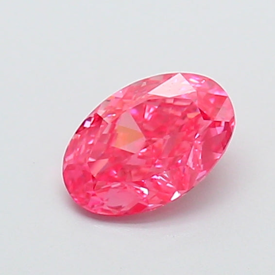 1.02 Carat Oval Lab Diamond with  Cut Diamond in 14KT  view 1
