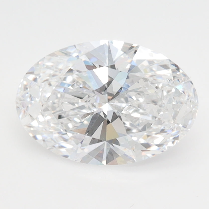 1.79 Carat Oval Lab Diamond with  Cut Diamond in 14KT  view 1
