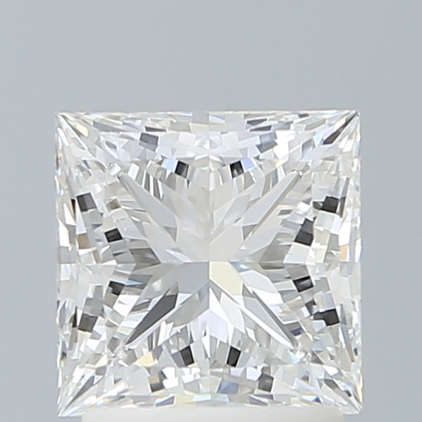 2.06 Carat Princess Lab Diamond with  Cut Diamond in 14KT  view 1
