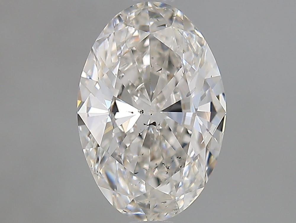 1.7 Carat Oval Natural Diamond with  Cut Diamond in 14KT  view 1
