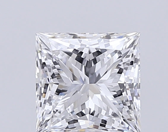 1.61 Carat Princess Lab Diamond with  Cut Diamond in 14KT  view 1
