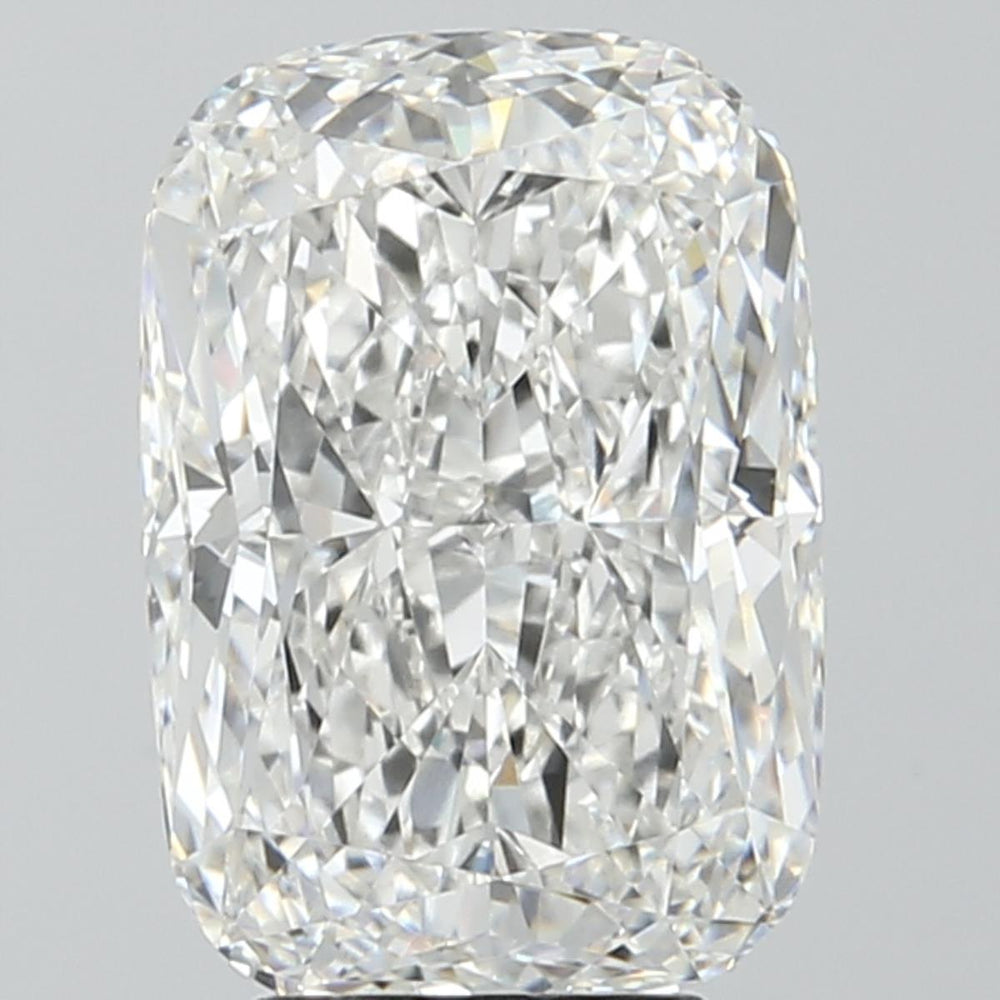 5.07 Carat Cushion Lab Diamond with  Cut Diamond in 14KT  view 1

