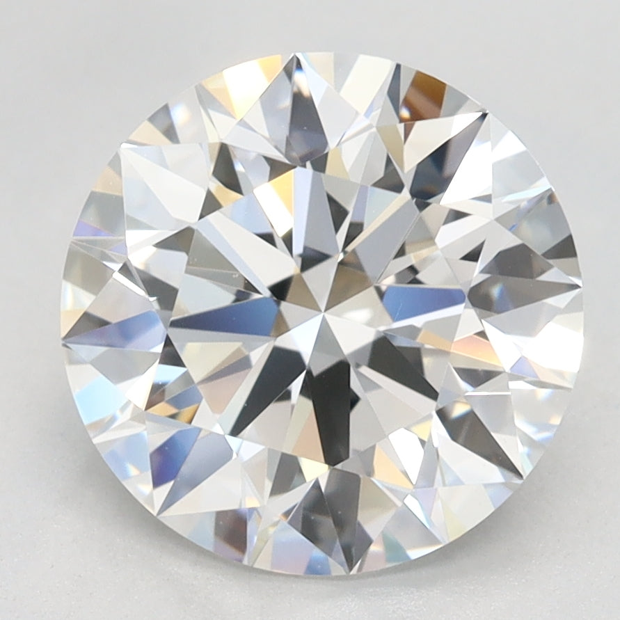 2.74 Carat Round Lab Diamond with  Cut Diamond in 14KT  view 1
