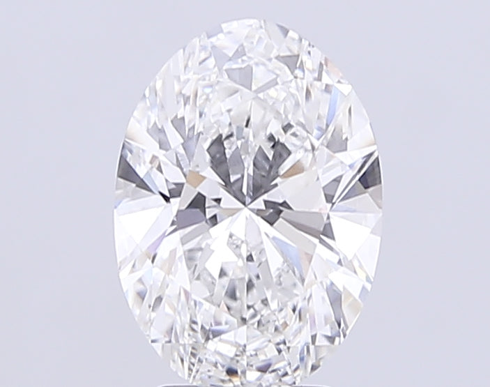 4.02 Carat Oval Lab Diamond with  Cut Diamond in 14KT  view 1
