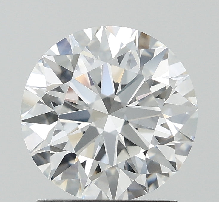1.59 Carat Round Lab Diamond with  Cut Diamond in 14KT  view 1
