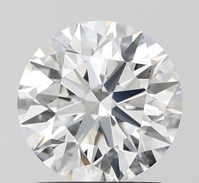 1.25 Carat Round Lab Diamond with  Cut Diamond in 14KT  view 1
