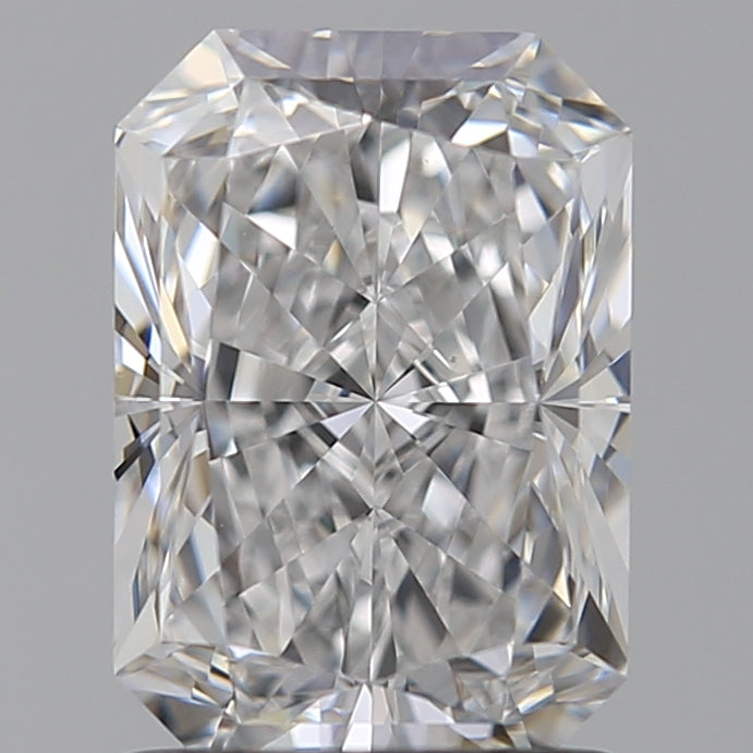 1.5 Carat Radiant Lab Diamond with  Cut Diamond in 14KT  view 1
