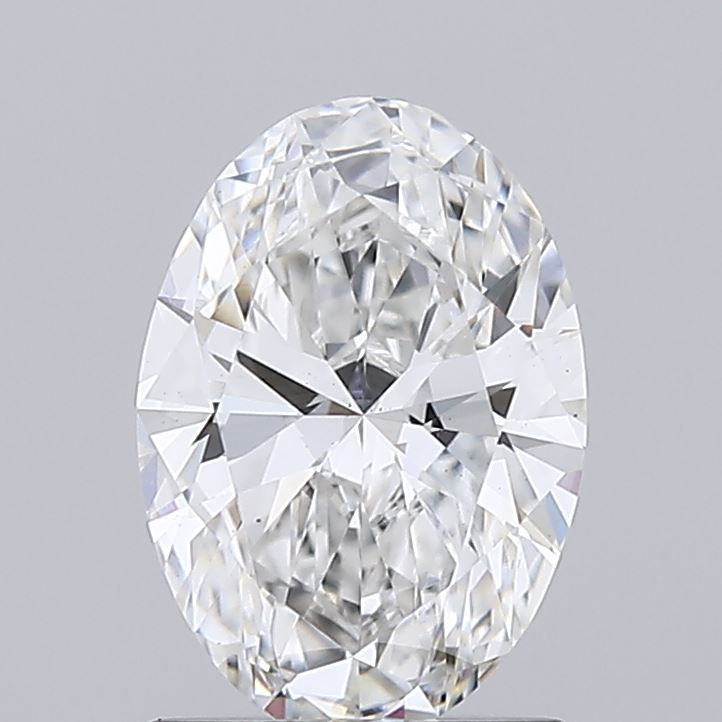 1.1 Carat Oval Lab Diamond with  Cut Diamond in 14KT  view 1
