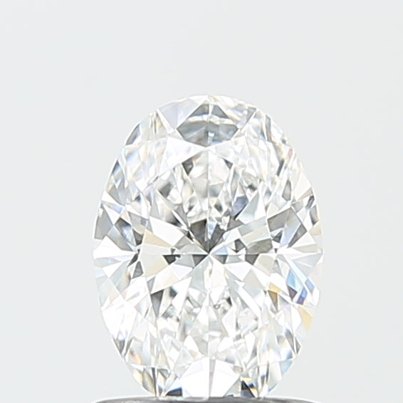 1.02 Carat Oval Lab Diamond with  Cut Diamond in 14KT  view 1
