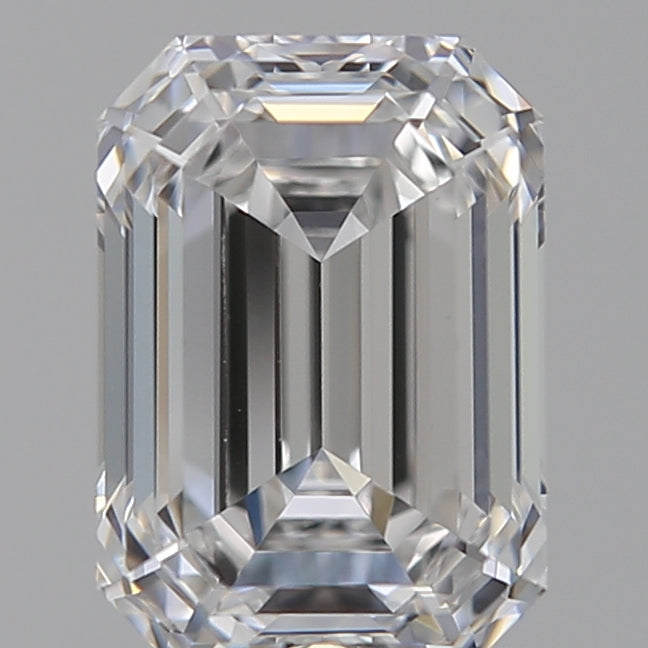 1.58 Carat Emerald Lab Diamond with  Cut Diamond in 14KT  view 1

