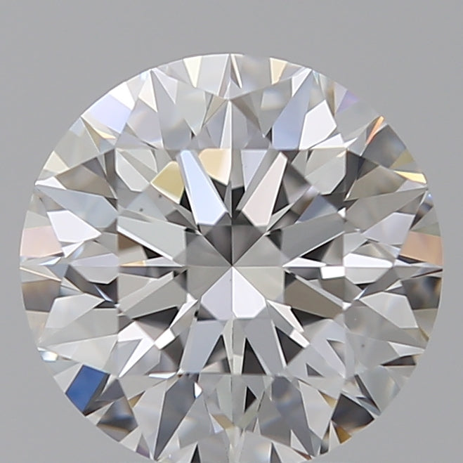 1.76 Carat Round Lab Diamond with  Cut Diamond in 14KT  view 1
