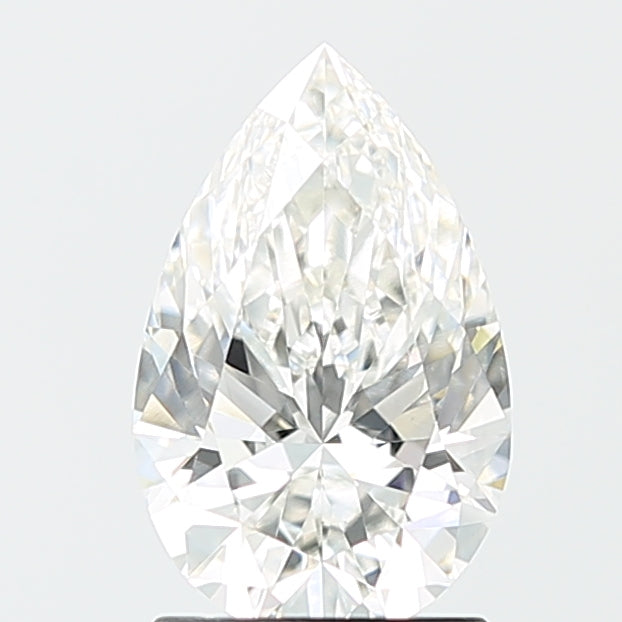 1.68 Carat Pear Lab Diamond with  Cut Diamond in 14KT  view 1

