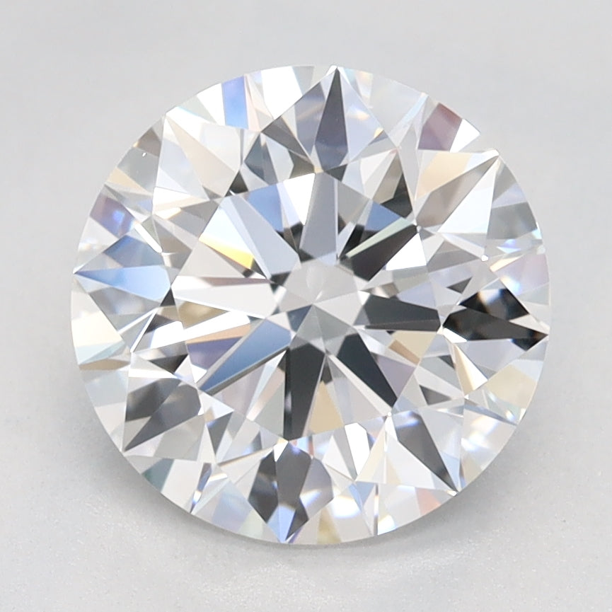 2.01 Carat Round Lab Diamond with  Cut Diamond in 14KT  view 1
