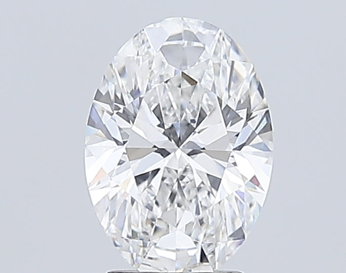 3.0 Carat Oval Lab Diamond with  Cut Diamond in 14KT  view 1
