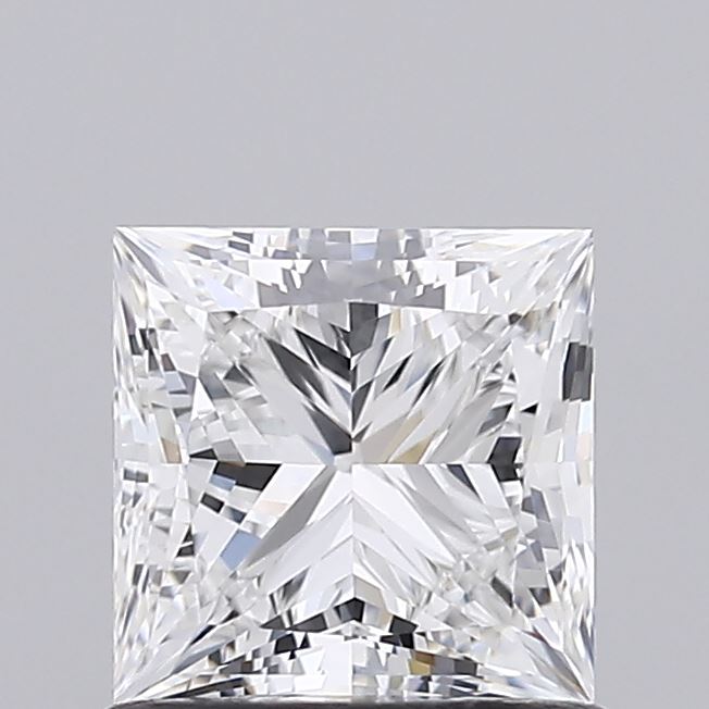 1.03 Carat Princess Lab Diamond with  Cut Diamond in 14KT  view 1
