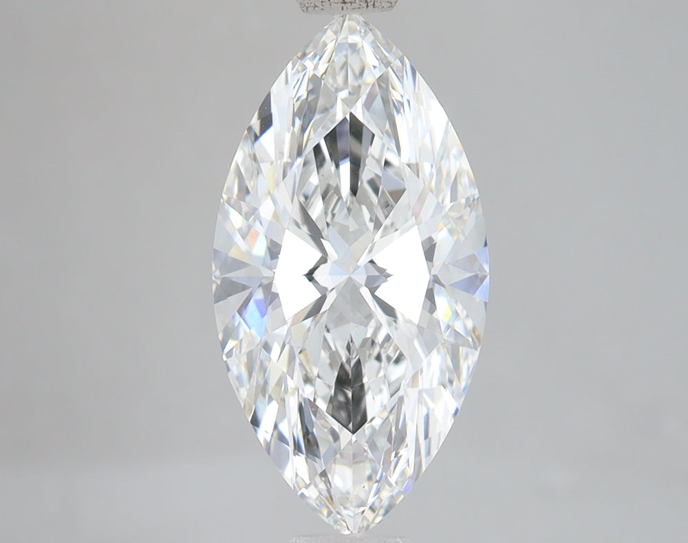 3.05 Carat Marquise Lab Diamond with  Cut Diamond in 14KT  view 1

