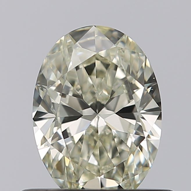 0.5 Carat Oval Natural Diamond with  Cut Diamond in 14KT  view 1
