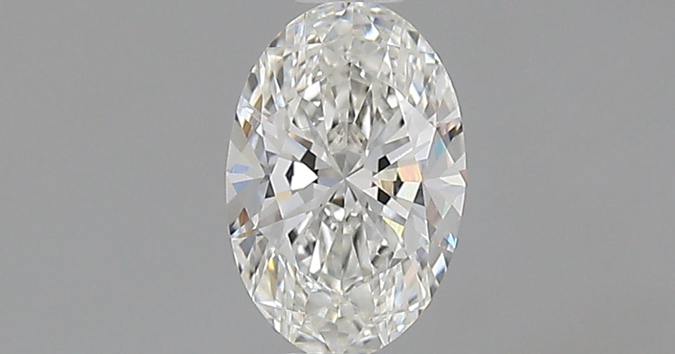 0.5 Carat Oval Natural Diamond with  Cut Diamond in 14KT  view 1
