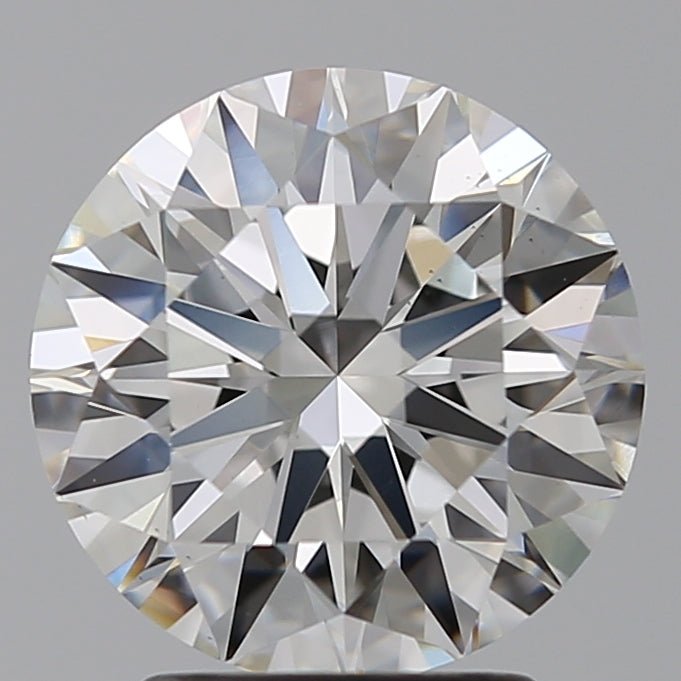 2.55 Carat Round Lab Diamond with  Cut Diamond in 14KT  view 1
