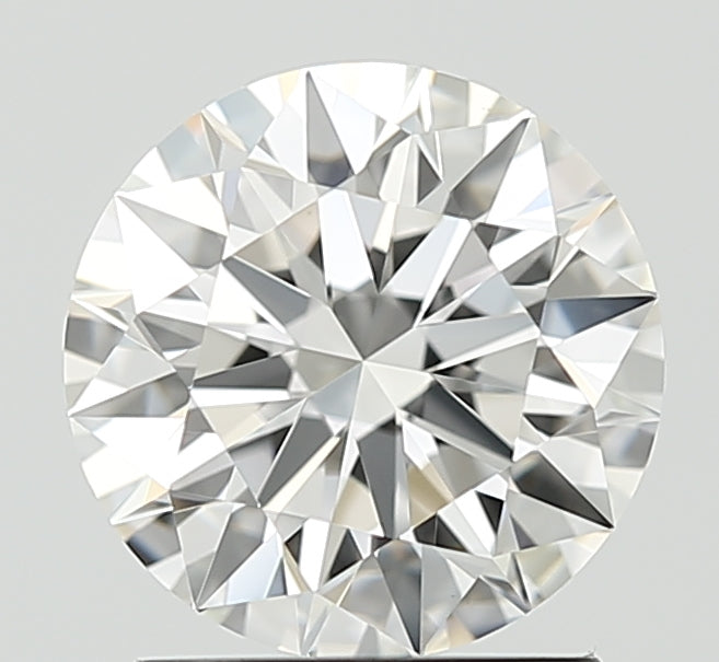 1.6 Carat Round Lab Diamond with  Cut Diamond in 14KT  view 1
