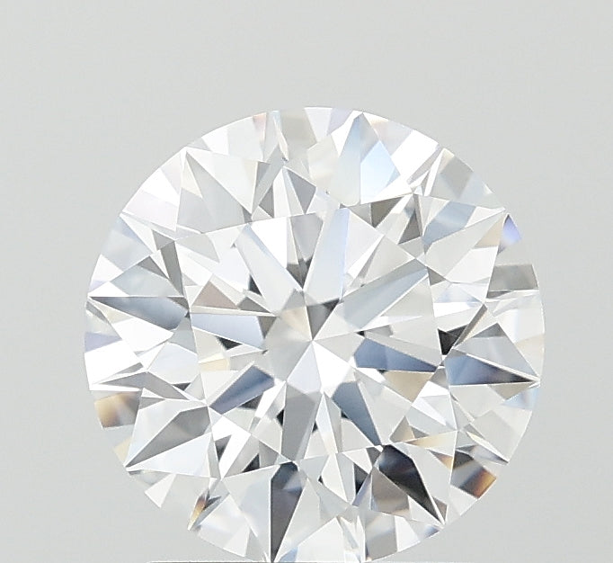 2.06 Carat Round Lab Diamond with  Cut Diamond in 14KT  view 1
