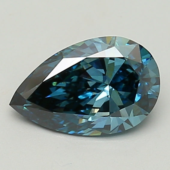 1.63 Carat Pear Lab Diamond with  Cut Diamond in 14KT  view 1
