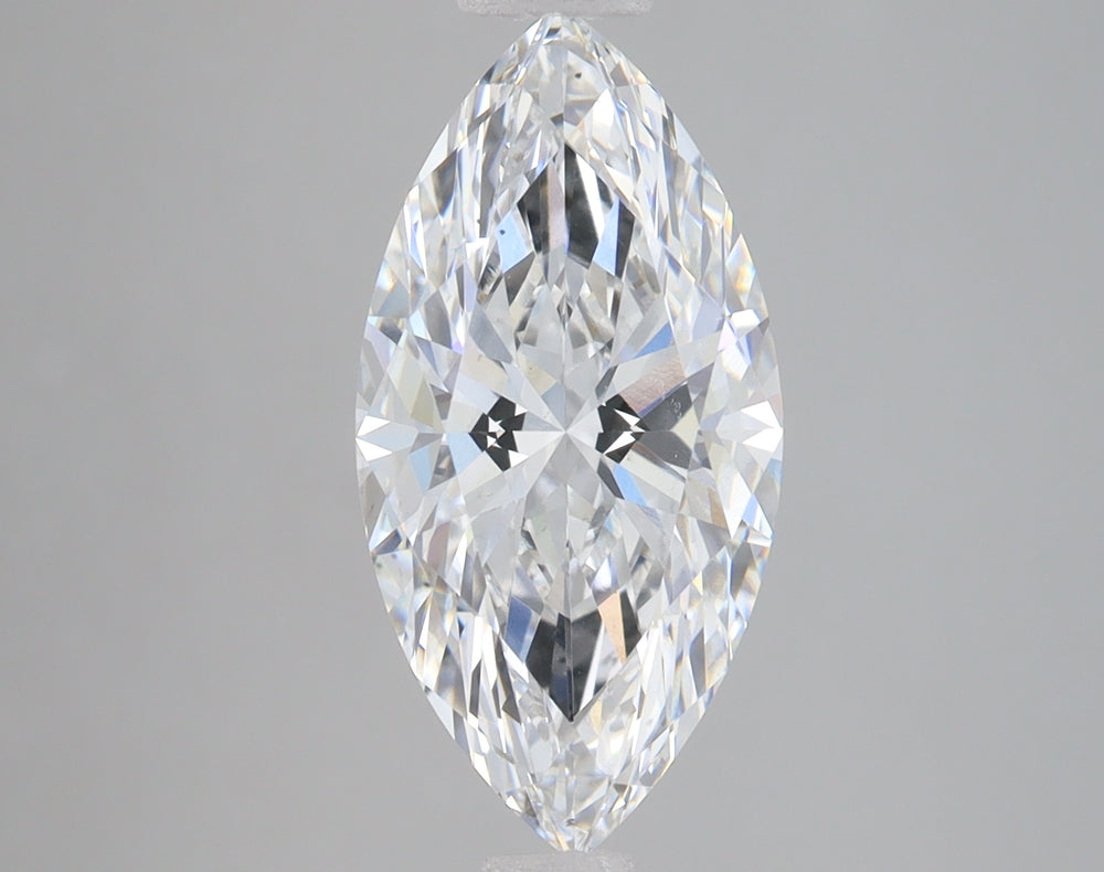 3.31 Carat Marquise Lab Diamond with  Cut Diamond in 14KT  view 1
