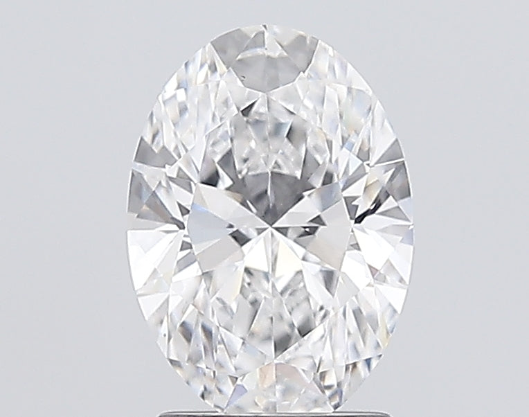 2.09 Carat Oval Lab Diamond with  Cut Diamond in 14KT  view 1
