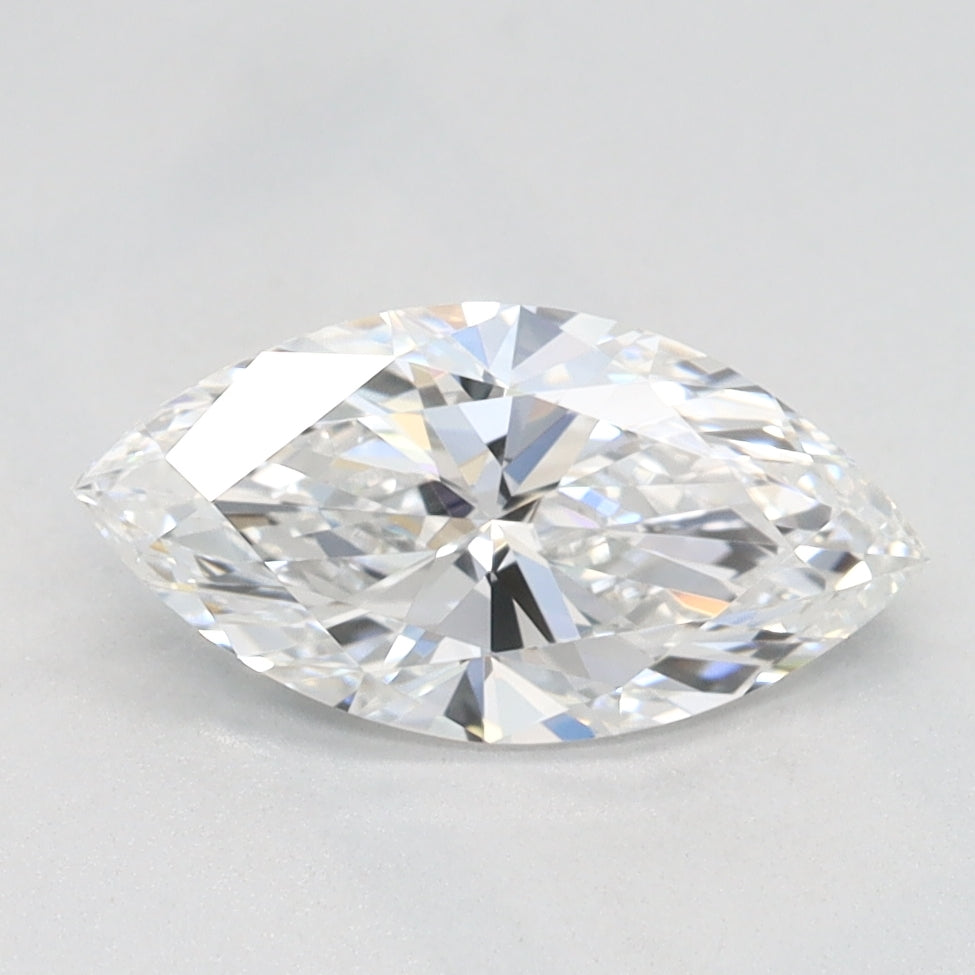 1.02 Carat Marquise Lab Diamond with  Cut Diamond in 14KT  view 1
